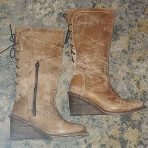 Bed Stu Empress Cobbler Series Wedge Boots